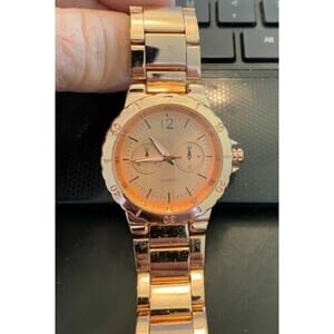 37mm Chatelaine Quartz Watch, Rose Gold Tone, Chrono Style